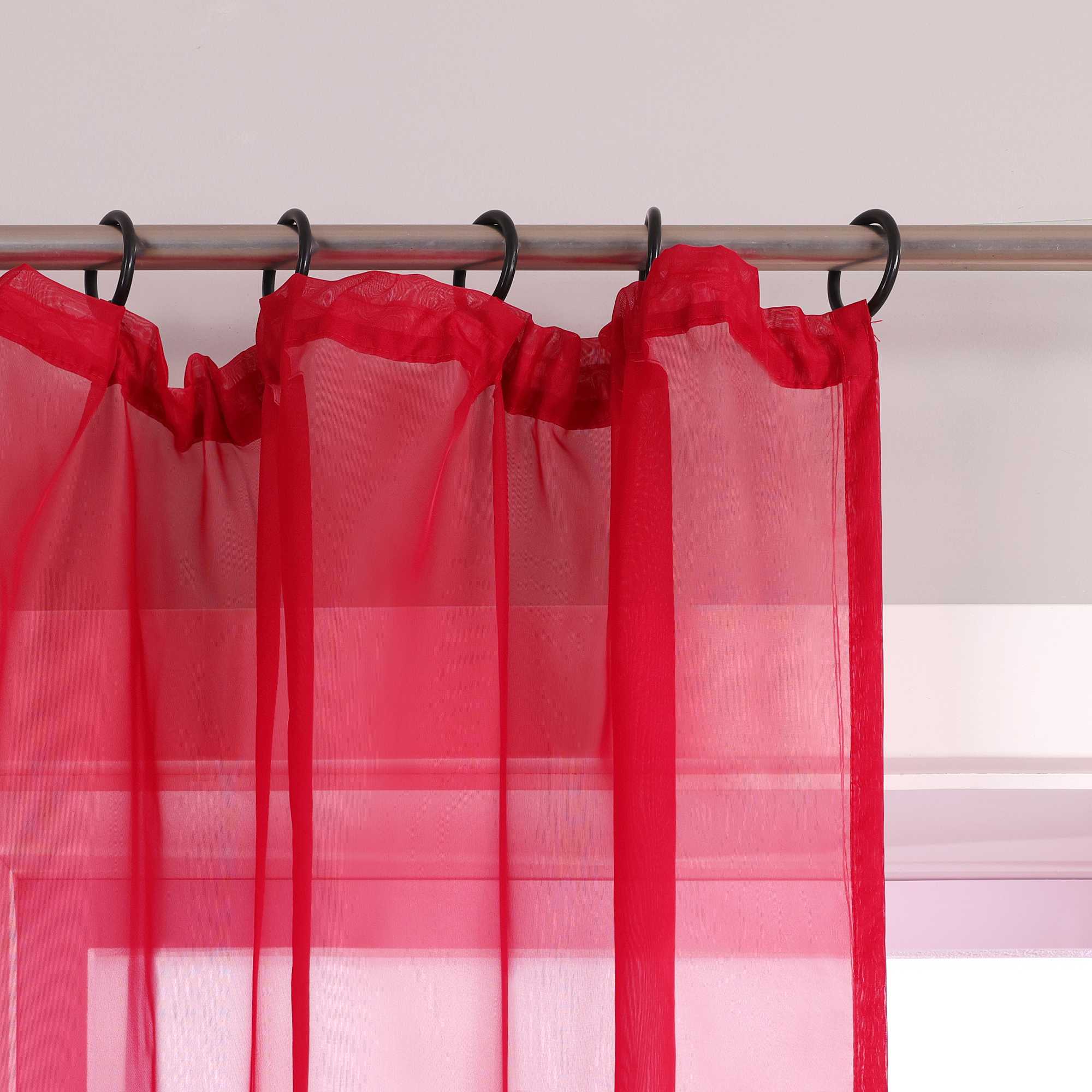 Curtain Solid Color Sheer Classic 1 Piece