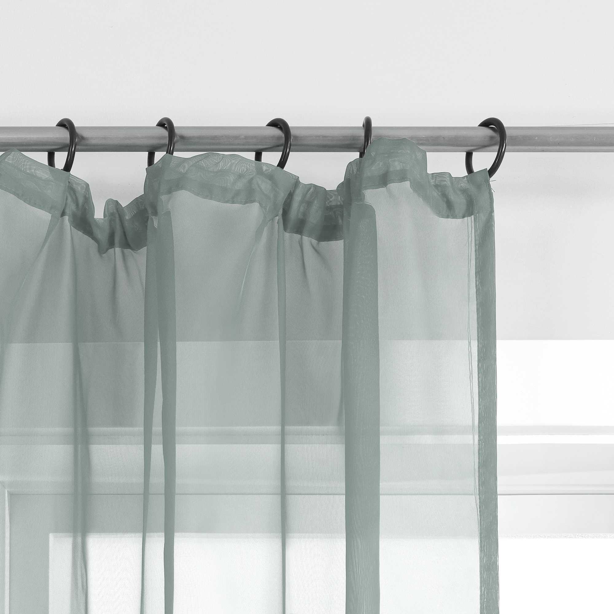 Curtain Solid Color Sheer Classic 1 Piece