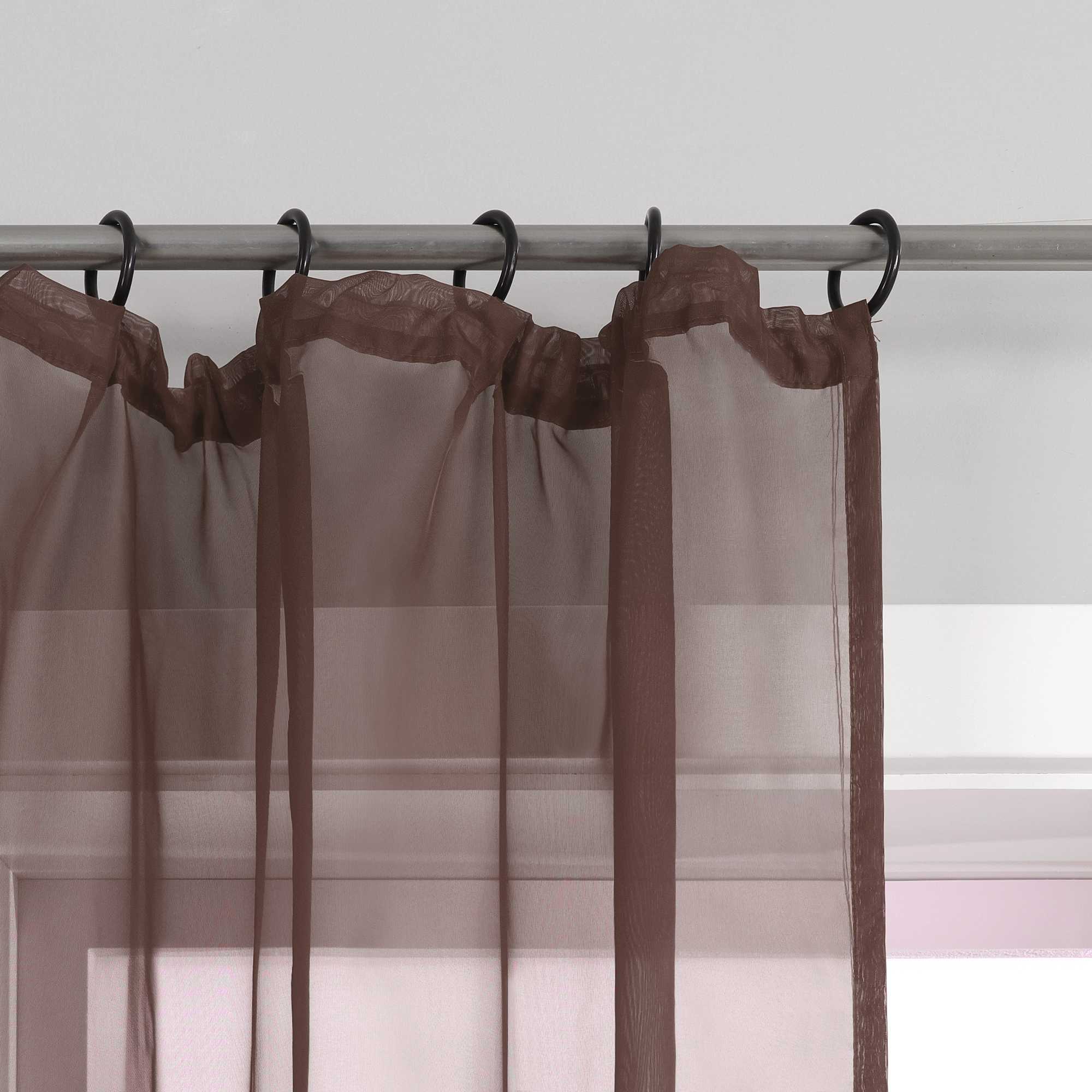 Curtain Solid Color Sheer Classic 1 Piece