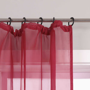 Curtain Solid Color Sheer Classic 1 Piece