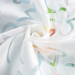Delien Roman Shades with Floral Pattern with Tab-Top Hanging