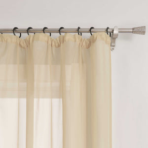 Curtain Solid Color Sheer Classic 1 Piece