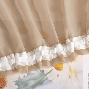 Curtain Solid Color Sheer Classic 1 Piece