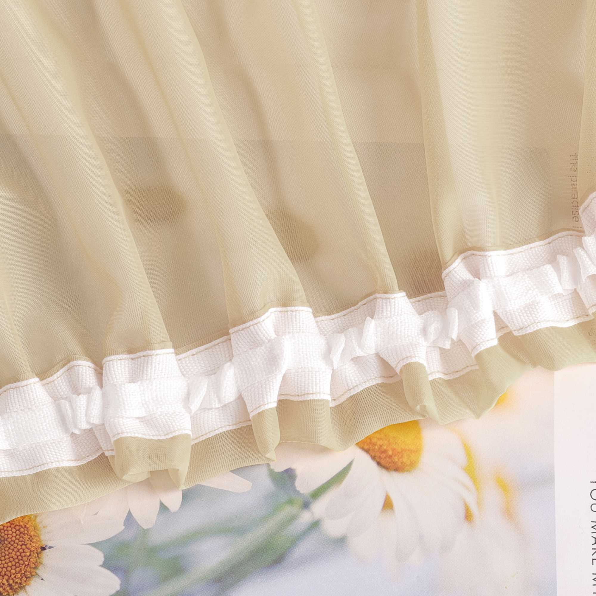 Curtain Solid Color Sheer Classic 1 Piece