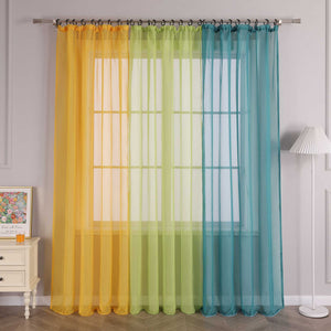 Curtain Solid Color Sheer Classic 1 Piece
