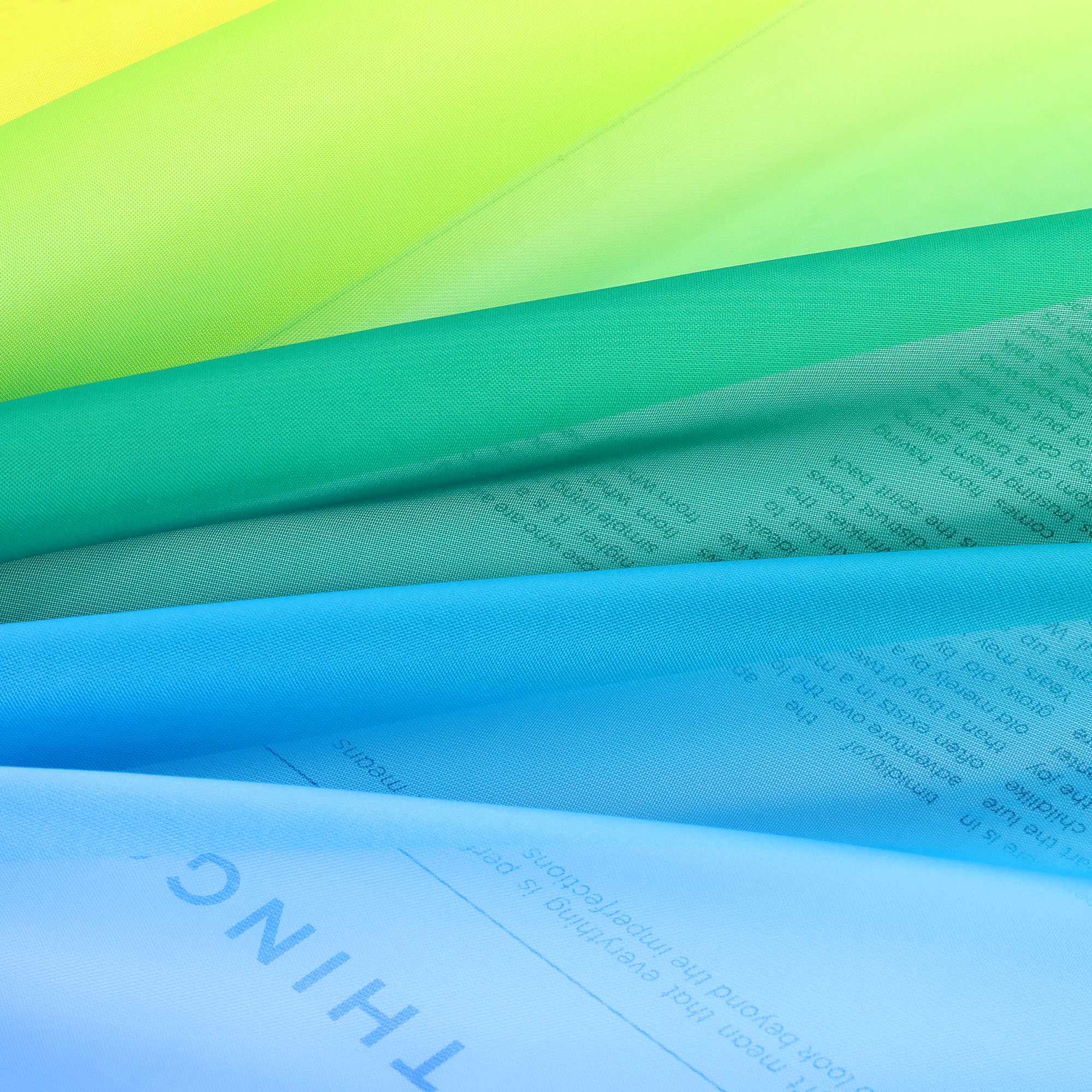 Voile Curtain in Rainbow Colors