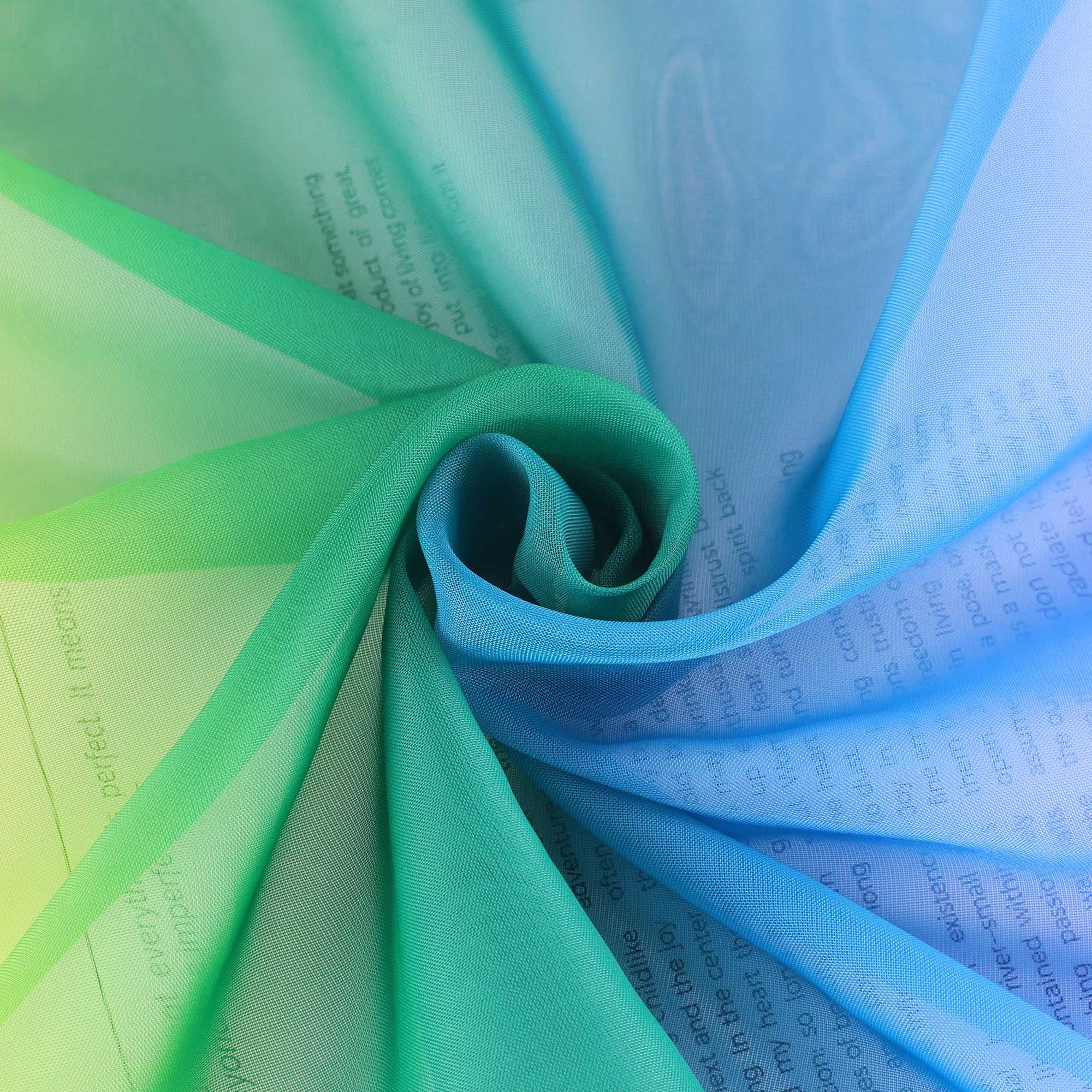 Voile Curtain in Rainbow Colors