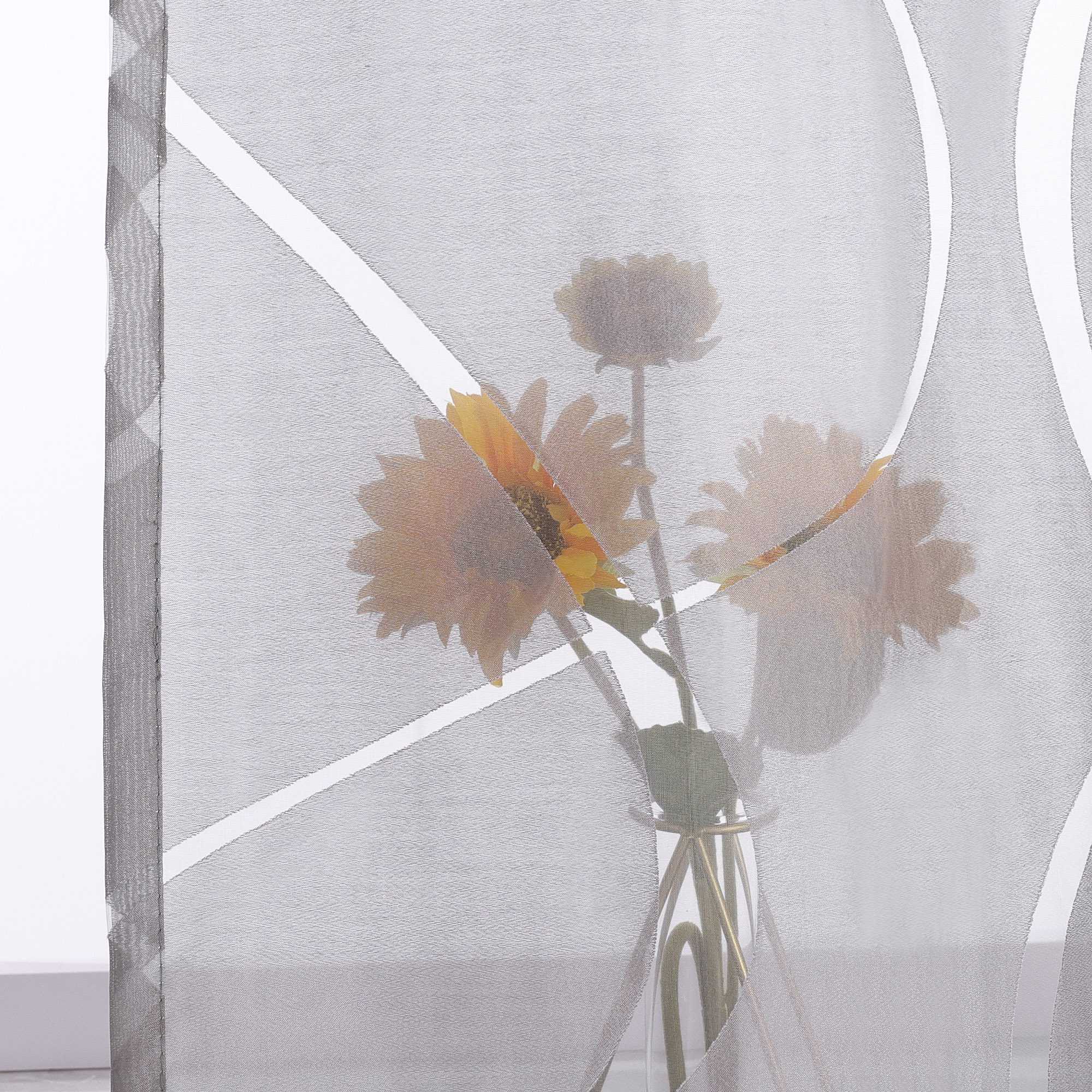 Grommet Curtain with Wave Pattern 1 Piece