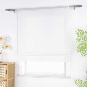 Roman Shade in Solid Color with Rod Pocket