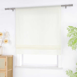 Roman Shade in Solid Color with Rod Pocket