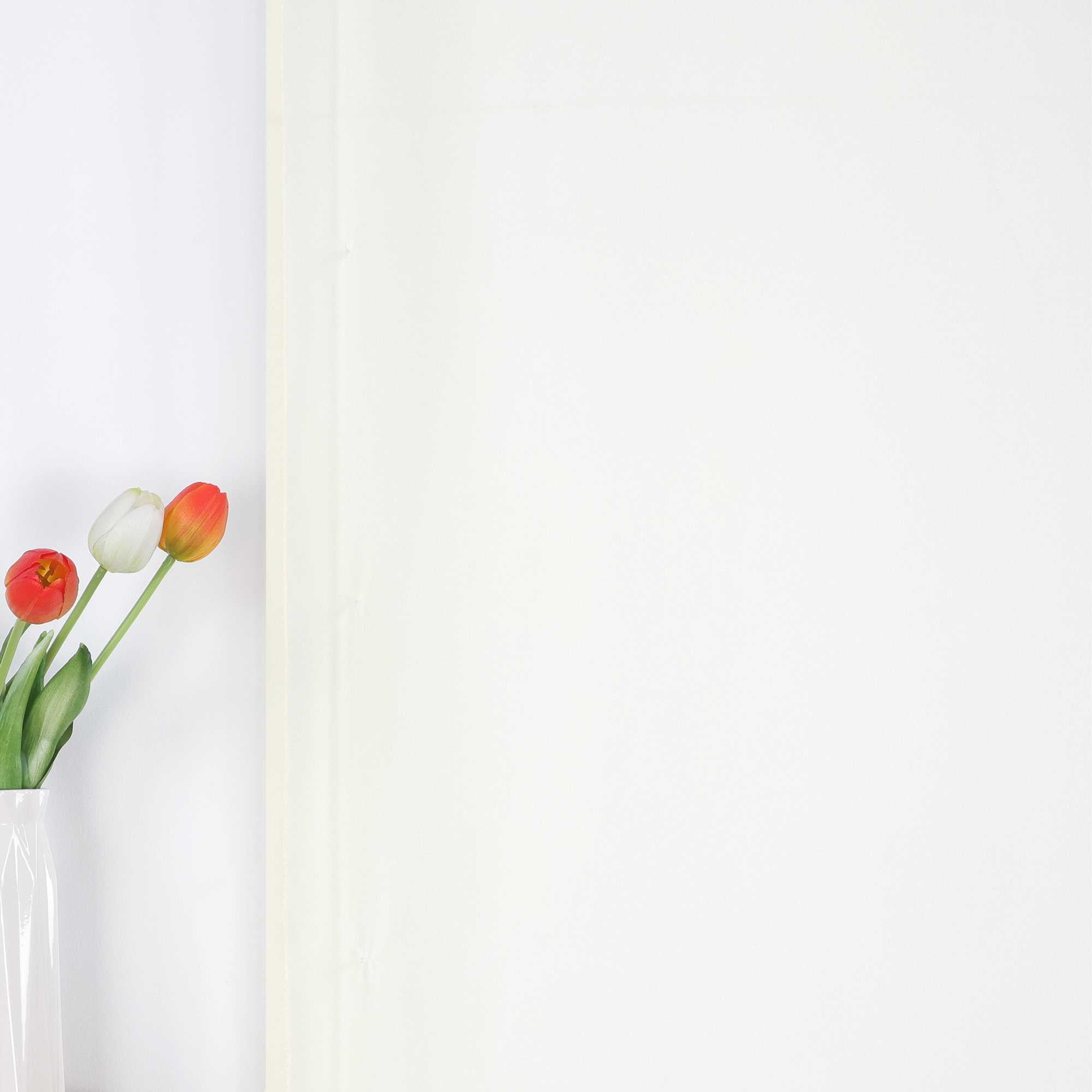 Roman Shade in Solid Color with Rod Pocket