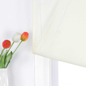 Roman Shade in Solid Color with Tab Tops
