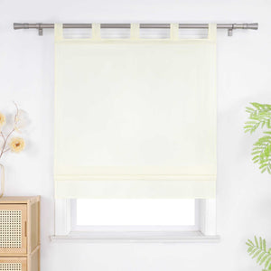 Roman Shade in Solid Color with Tab Tops
