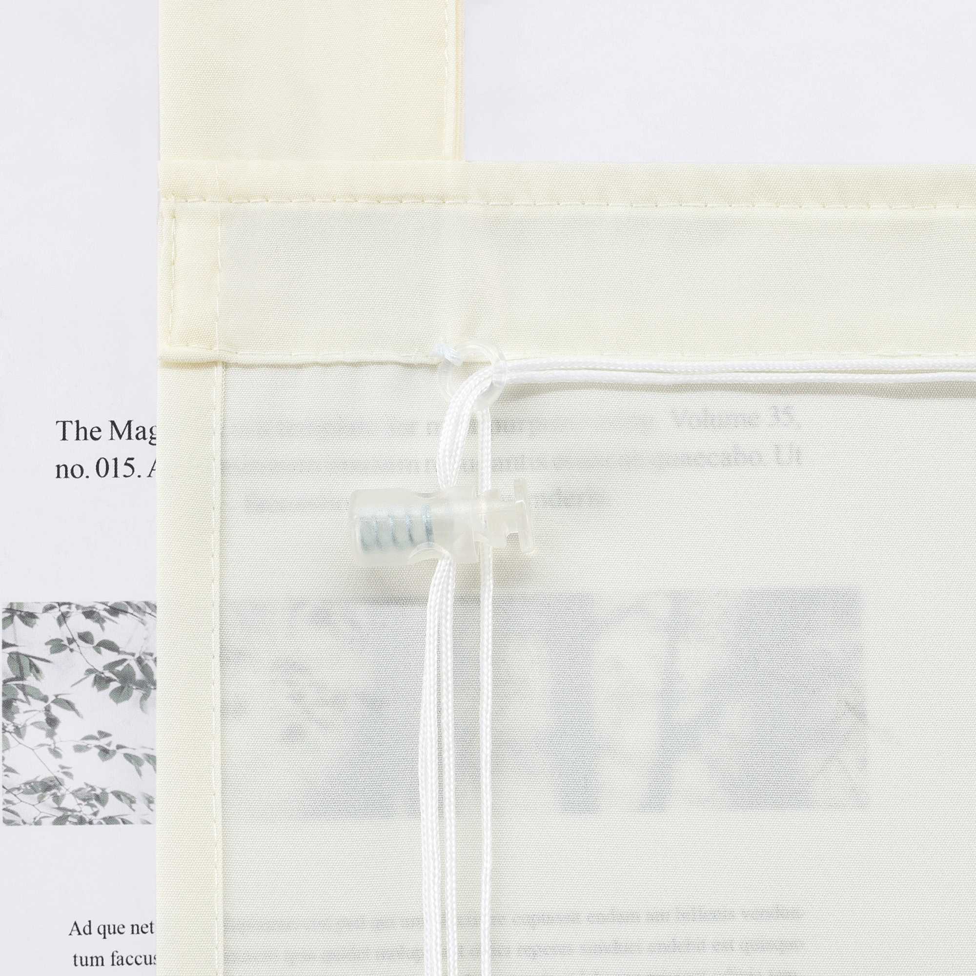 Roman Shade in Solid Color with Tab Tops