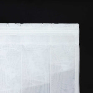 Cafe Curtain Window Valance with Textured Print with Rod Pocket