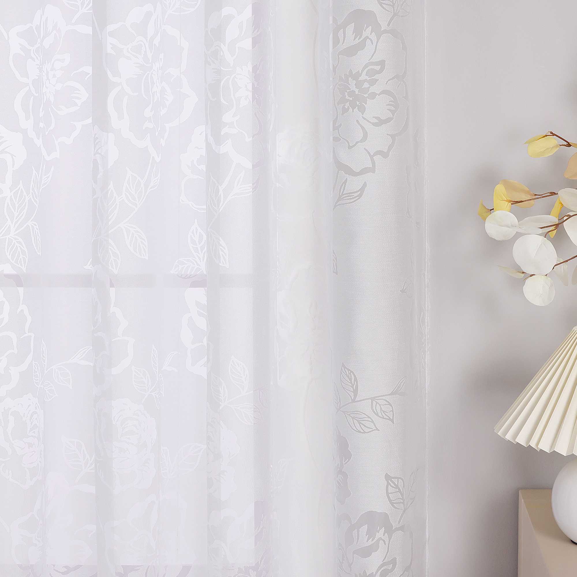 Curtain with Grommets with Rose Pattern Grommet Curtain Panel 1 Piece