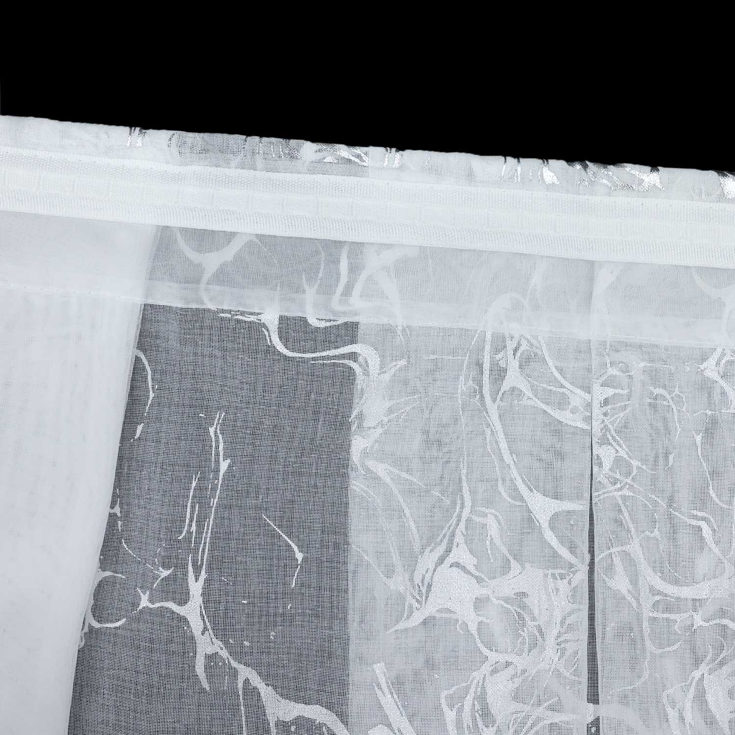 Cafe Curtain Window Valance with Rod Pocket with Marble Pattern