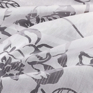 Curtain with Grommets with Rose Pattern Grommet Curtain Panel 1 Piece