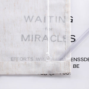 Roman Shade Semi-Sheer with Fine Linen Texture made of Polyester 1 Piece