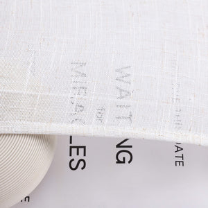 Roman Shade Semi-Sheer Coarse Linen Texture Natural with Tab Tops 1 Piece