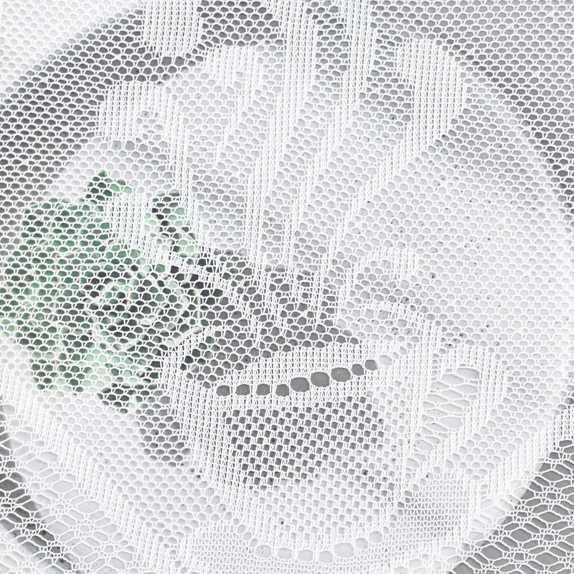 Sheer Cafe Curtain with Cafe Pattern