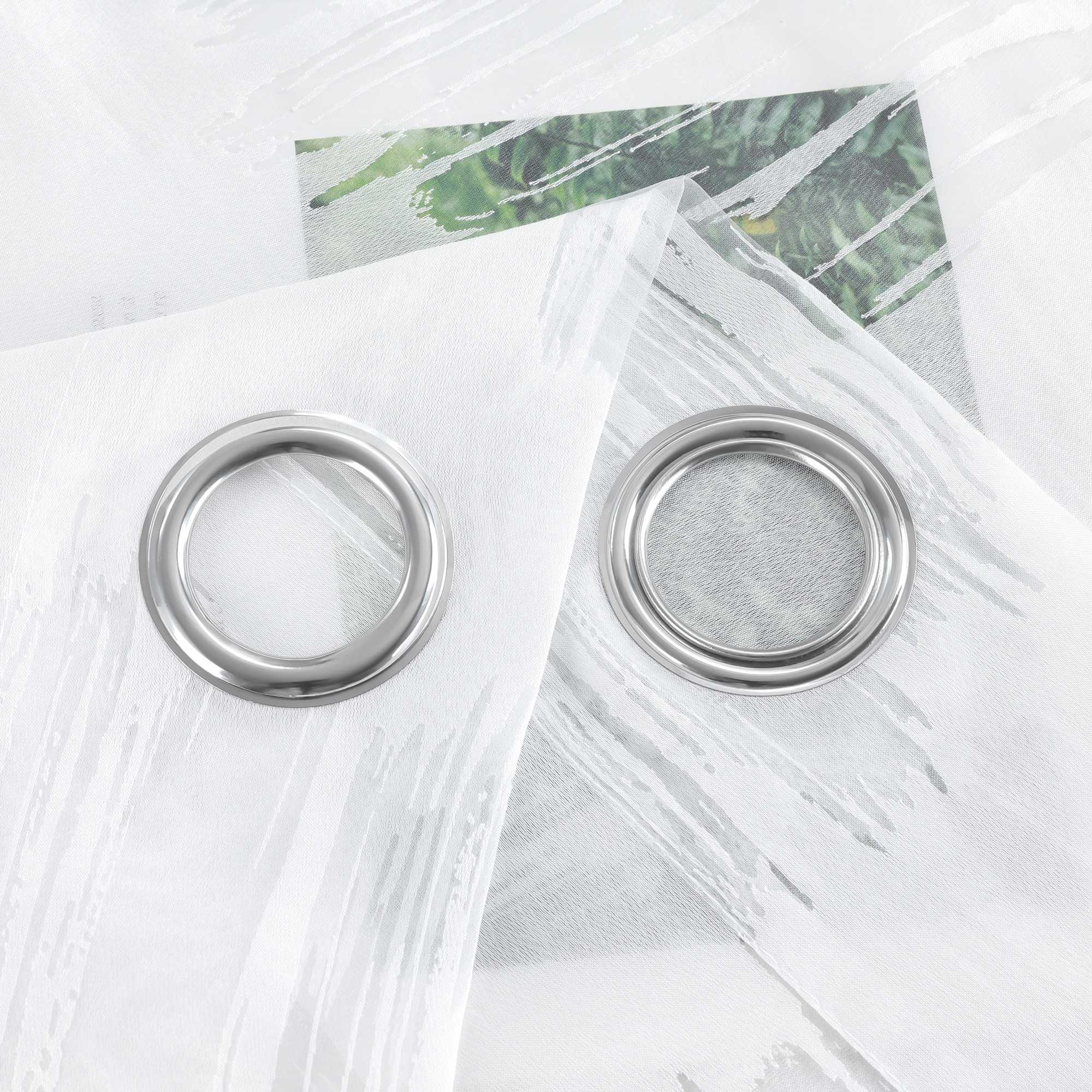 Curtain with Wavy Circle Pattern - Grommet Hanging