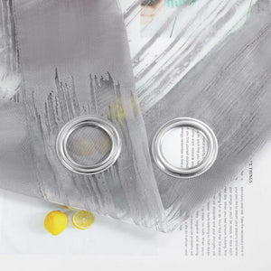 Curtain with Wavy Circle Pattern - Grommet Hanging