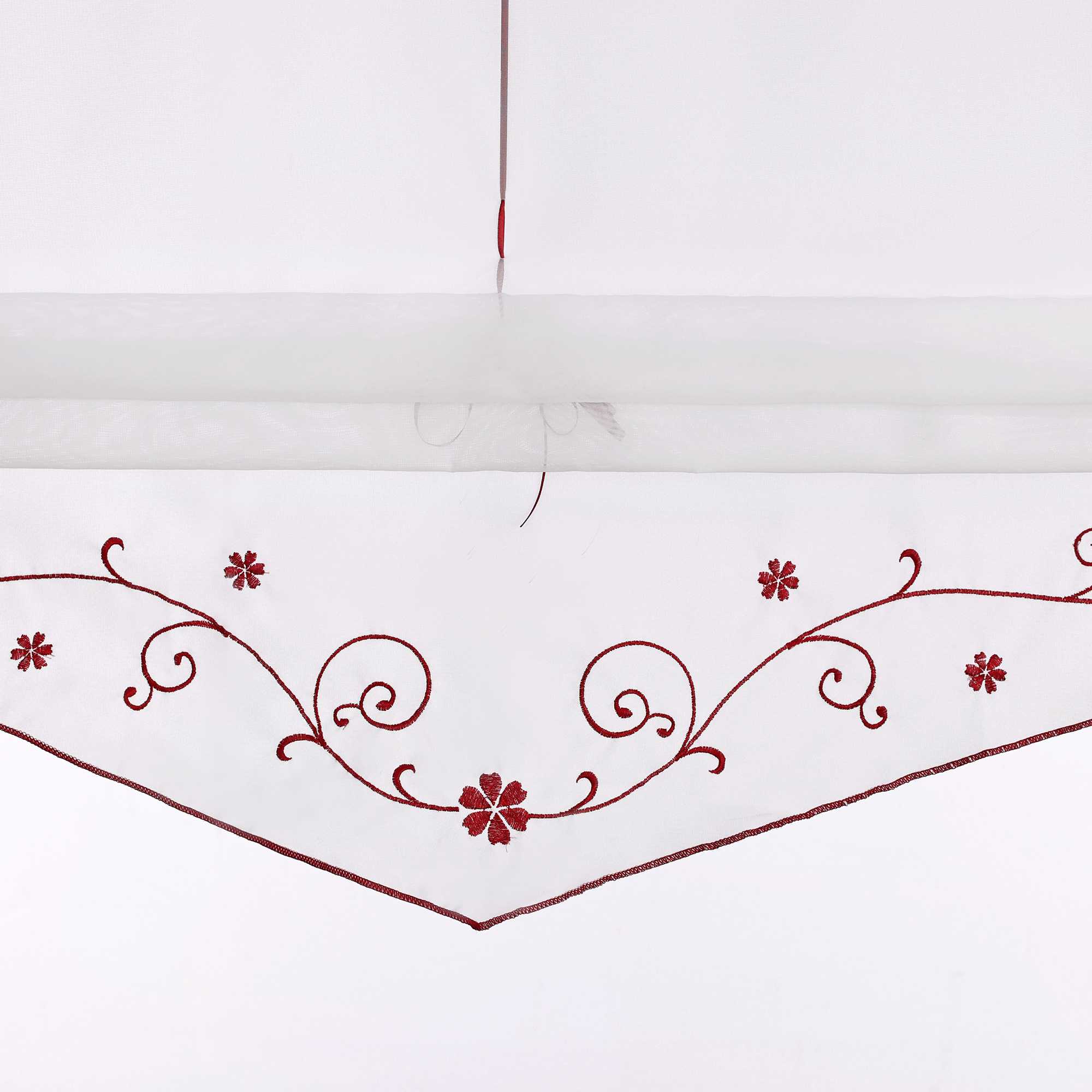Roman Shade with Floral Pattern Modern Sheer 1 Piece - Green, W x H 100 x 140cm