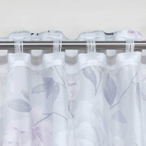 Blackout Grommet Curtain with Floral Pattern Thermal 1 Piece