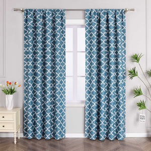 Blackout Curtain Thermal Curtain with Rod Pocket 1 Piece