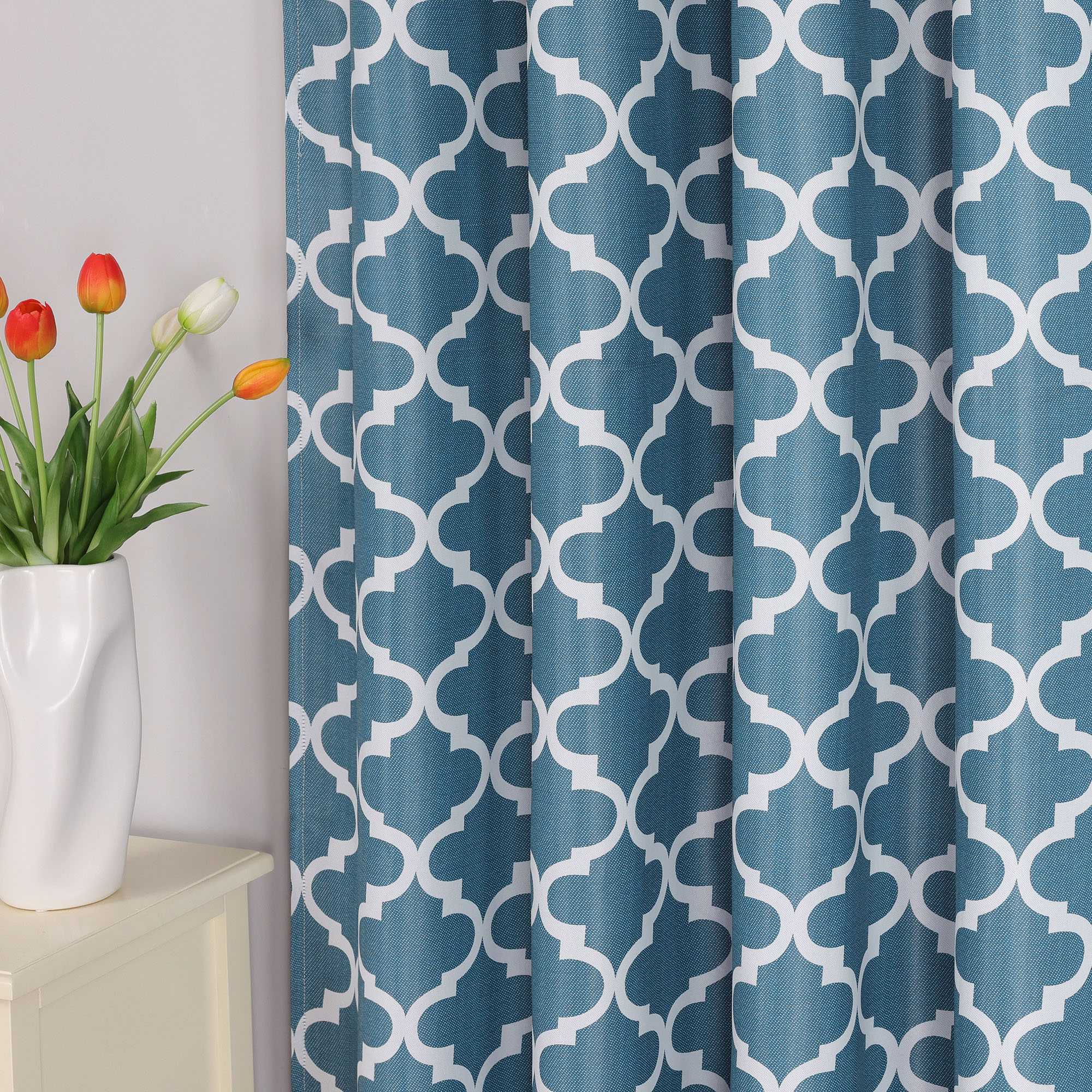 Blackout Curtain Thermal Curtain with Rod Pocket 1 Piece