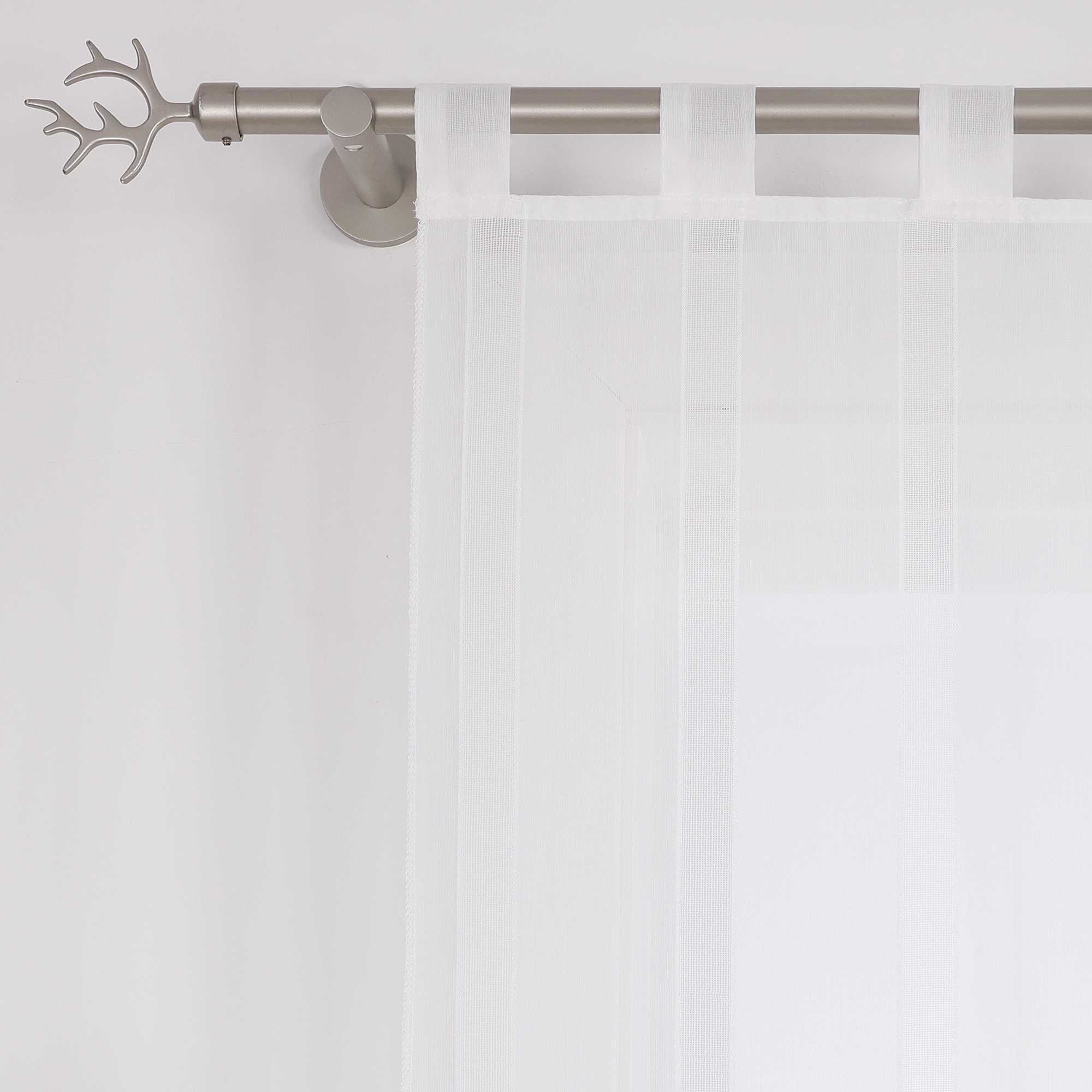 Cafe Curtains with Tab-Top Hanging Set of 2 Short Curtains