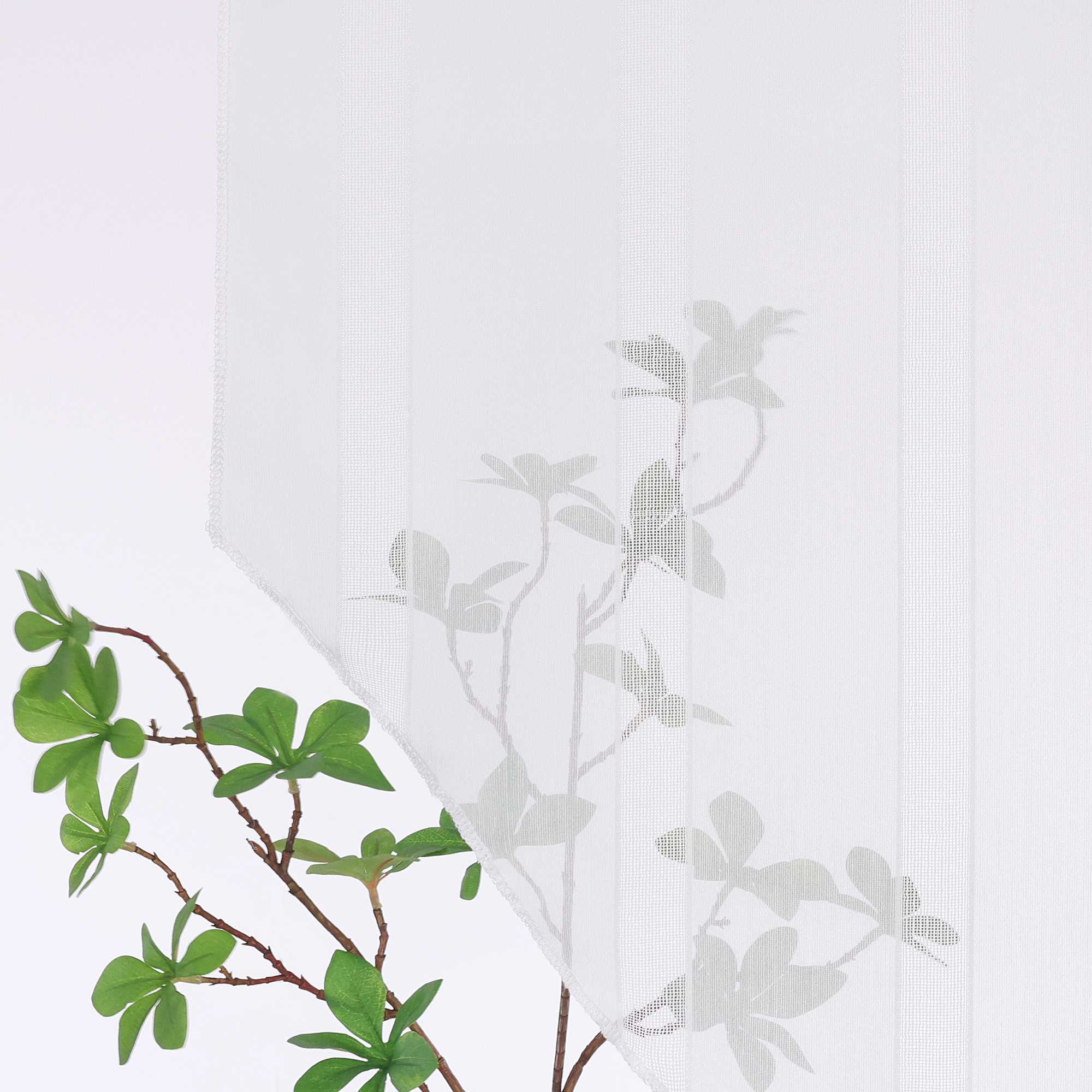 Cafe Curtains with Tab-Top Hanging Set of 2 Short Curtains