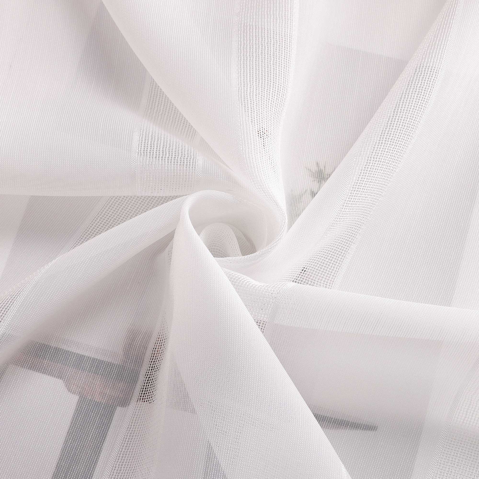 Cafe Curtains with Tab-Top Hanging Set of 2 Short Curtains