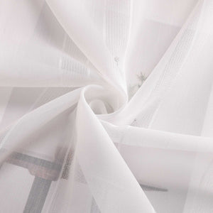 Cafe Curtains with Tab-Top Hanging Set of 2 Short Curtains