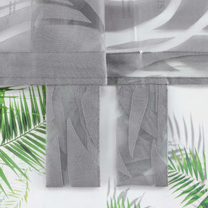 Roman Shades with Circle Pattern - Tab-Top Hanging