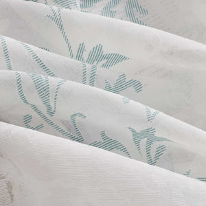 Curtain with Vine Pattern Grommet Curtain Panel 1 Piece