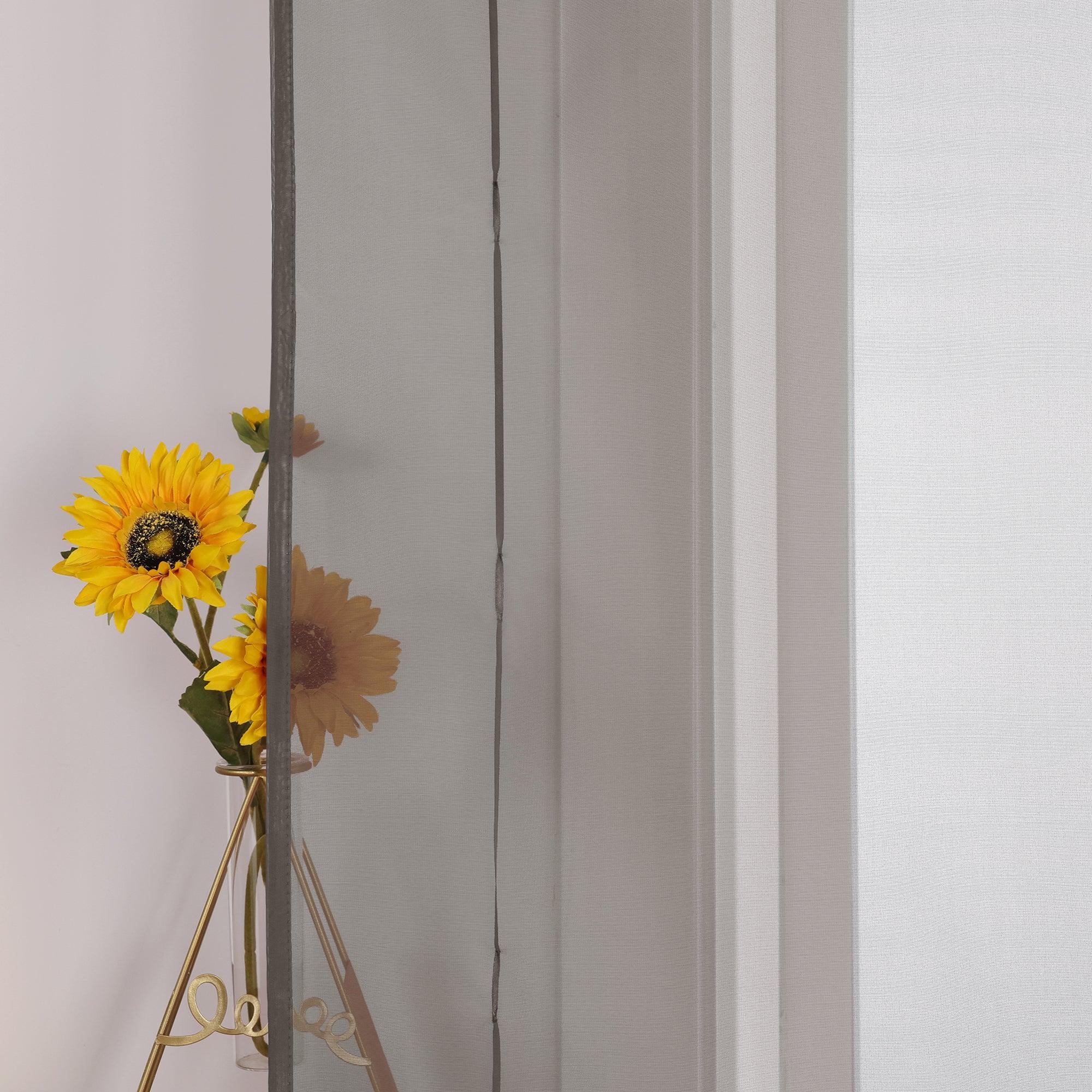Roman Shade with Curtain Tape Sheer Window Decor Breathable 1 Piece - Burgundy, W x H 80 x 155cm