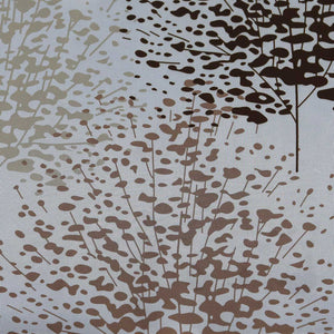 Roman Shade with Tree Motif Print and U-Hooks 1 Piece