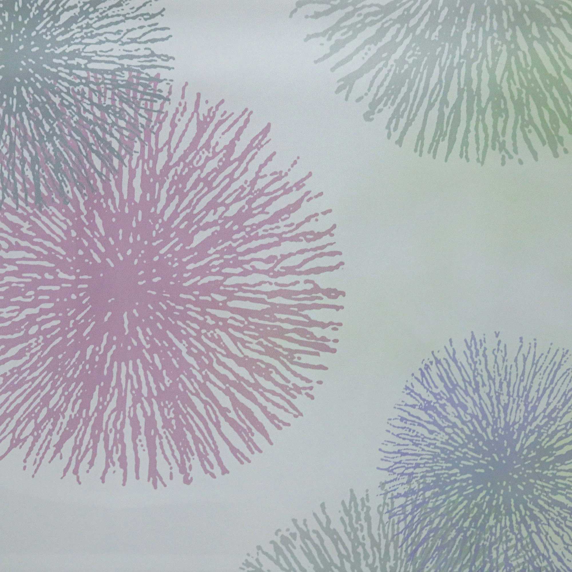 Cafe Curtain with Fireworks Pattern Light-Filtering 1 Piece