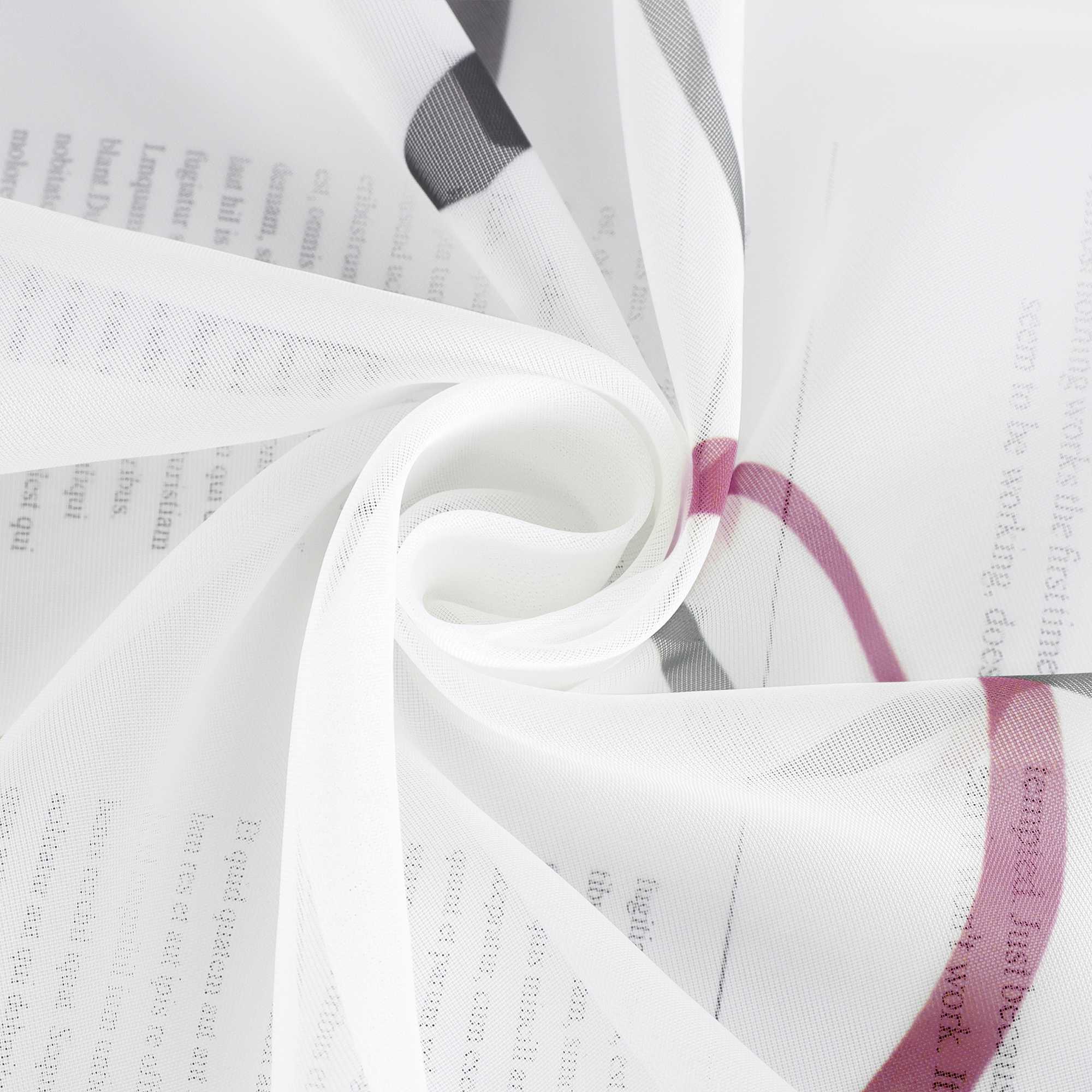 Roman Shade with Printed Clip Design