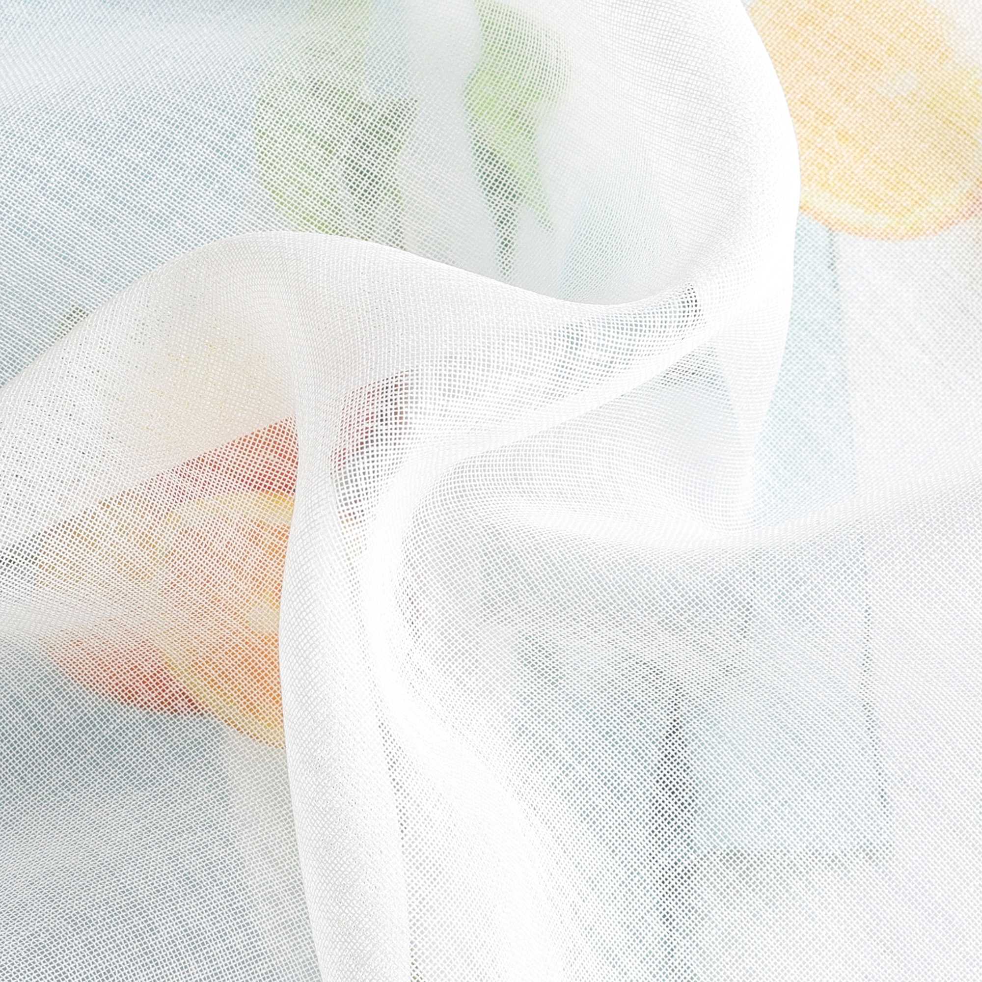 White Roman Shade in Linen-Look