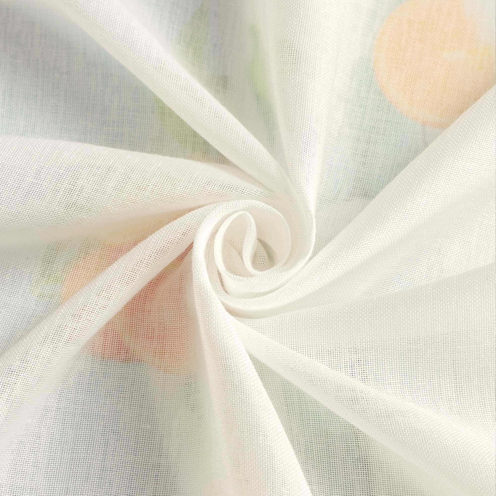 Delien White Roman Shade with Tab-Top Hanging