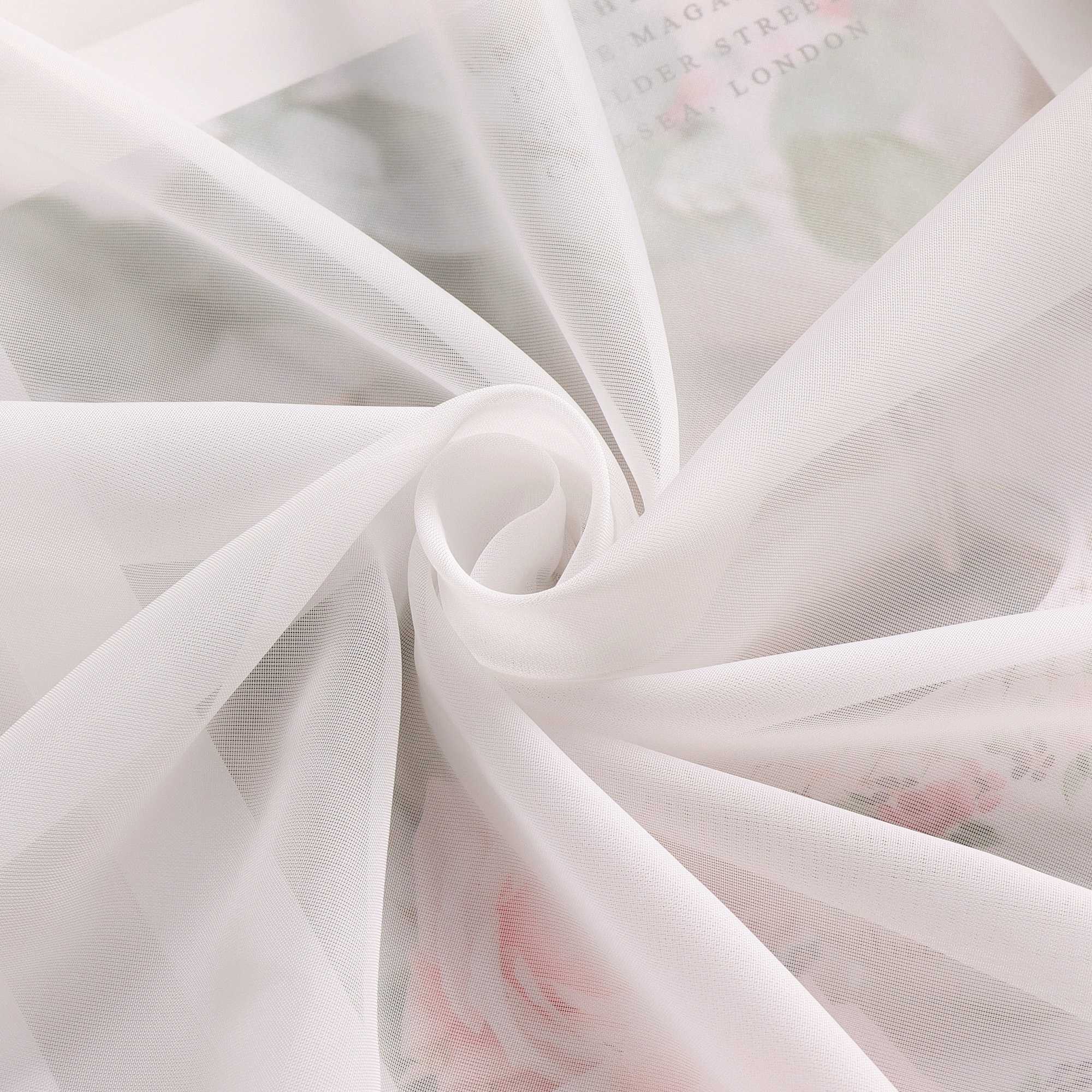 Roman Shade Tab-Top Curtain Solid Color Sheer Voile with Decorative Folds 1 Piece - Dark Gray, H x W 155 x 60cm