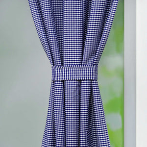 Cafe Curtains in Country Style with Check Pattern Set of 2