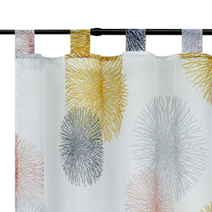 Cafe Curtain with Fireworks Pattern Light-Filtering 1 Piece - Green, H x W 45 x 90cm
