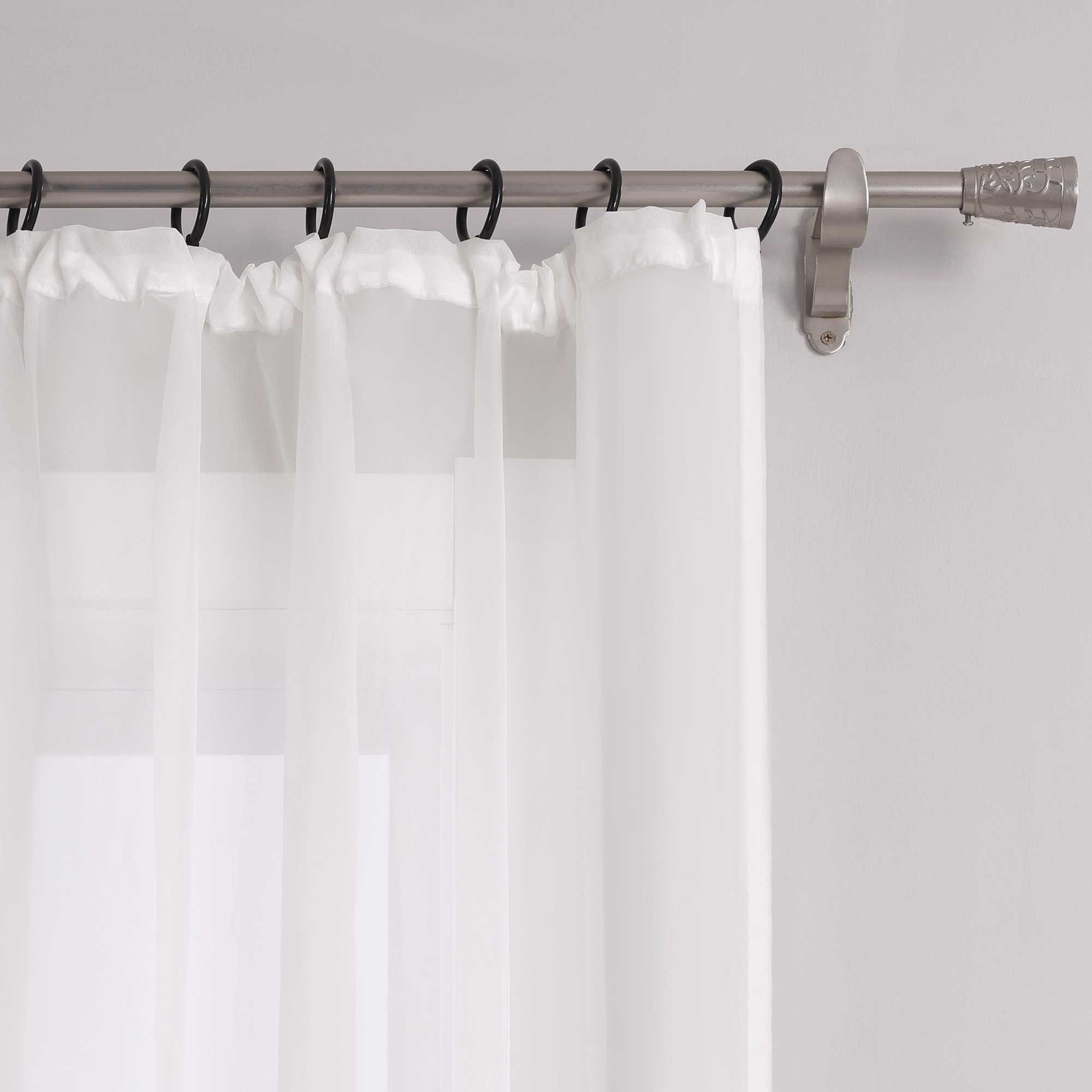 Curtain Solid Color Sheer Classic 1 Piece