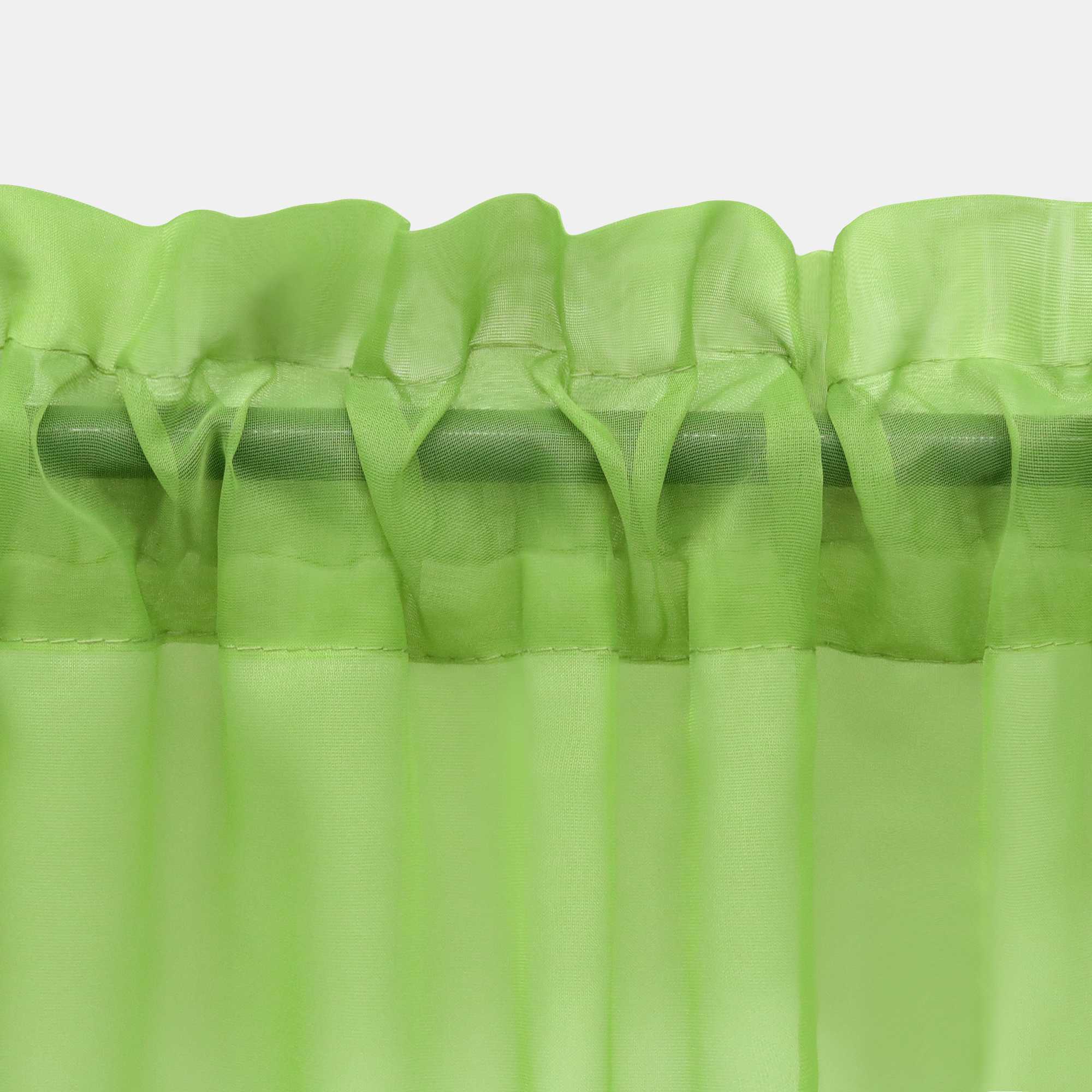 Cafe Curtain with Rod Pocket Gatherable 2 Pieces
