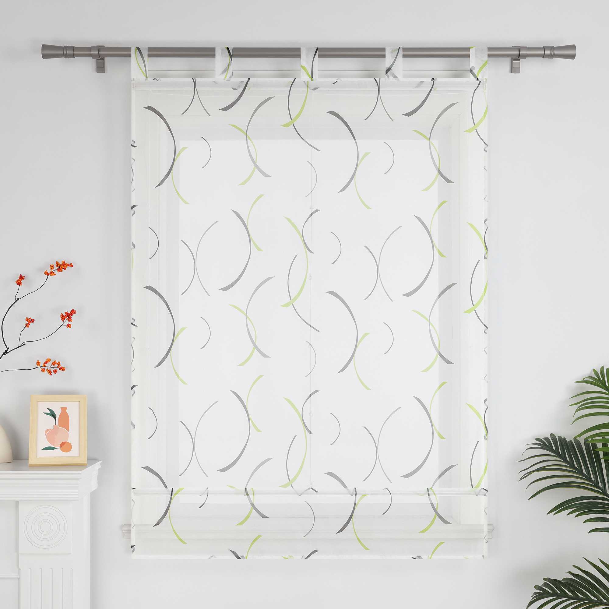 Roman Shade with Printed Clip Design