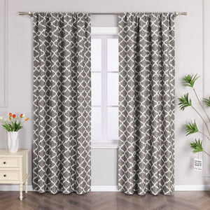 Blackout Curtain Thermal Curtain with Rod Pocket 1 Piece - Blue, H x W 145 x 140cm